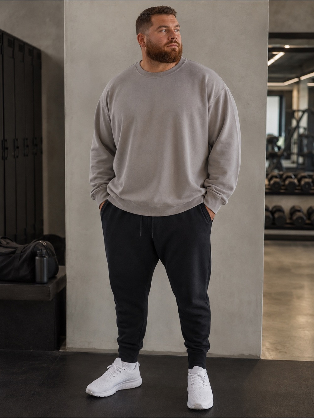 Good Counsel Gray Cotton Athleisure Loungewear Sweatshirt Size 3XL